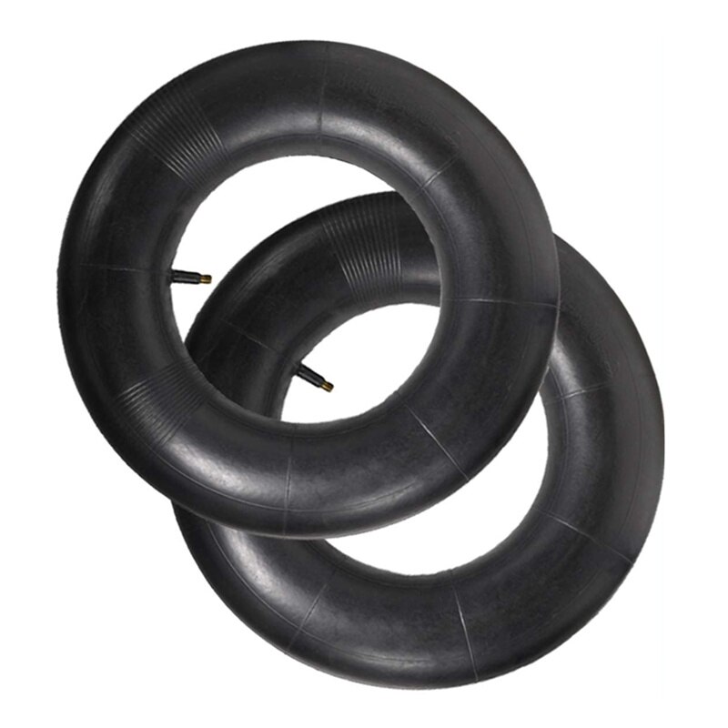 Lot De 2 Chambres à Air 4.80/4.00-8 - Valve Incurvée - Pour Brouette, Chariot, Tondeuse