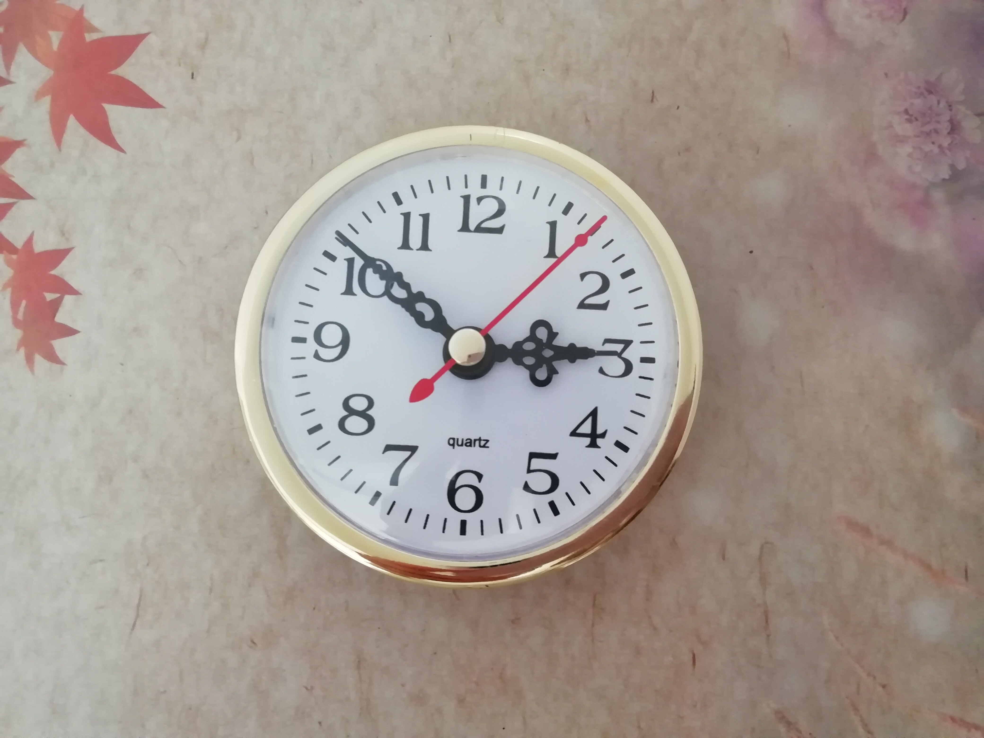 5PCS Gold Insert Quartz Clock Movement Diameter 80mm Insert Clock for DIY Clock Accessories