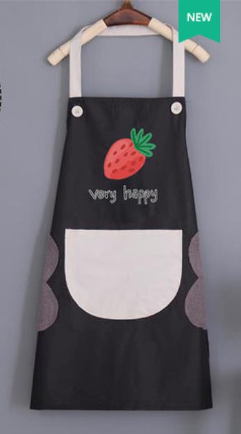Tablier femme ménage cuisine étanche à l'huile personnalité travail vêtements H bandoulière résistant à l'huile tablier ménage: 13