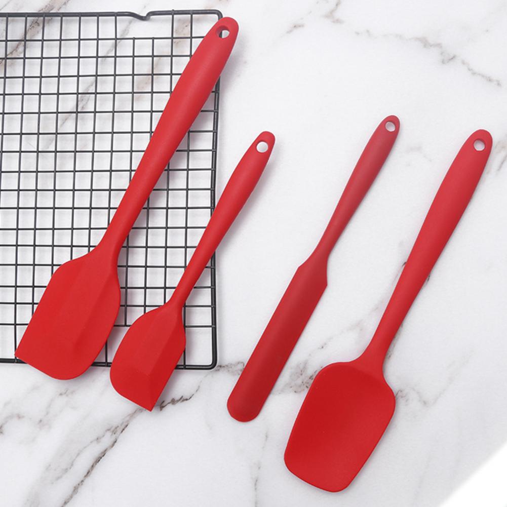 Spatule à mélanger Flexible, durable, excellente sans BPA, grattoir pratique, tourne-spatule, pour la maison, 4 pièces