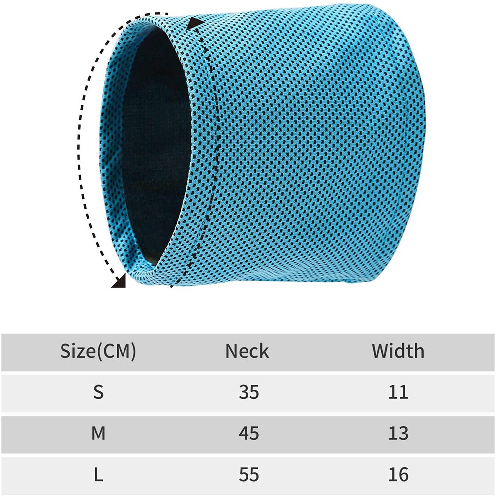 Verano mascota Bandana refrescante perro instantáneo hielo pañuelo frío Bulldog Sunstroke prevención toalla para cachorro collar fresco verano toalla bufanda: M