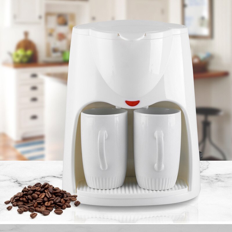 American Coffee Maker Household Small Automatic All-in-One Steam Drip Mini Coffee Machine Electric Single and Double Cups
