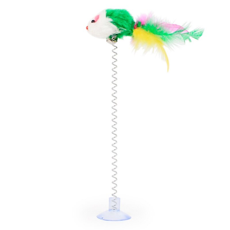 Funny Pet Cat Toys Electric Rotating Toy Spring Toy for cat Colorful Butterfly Animal Interactive Training Pet Cats Toys: A
