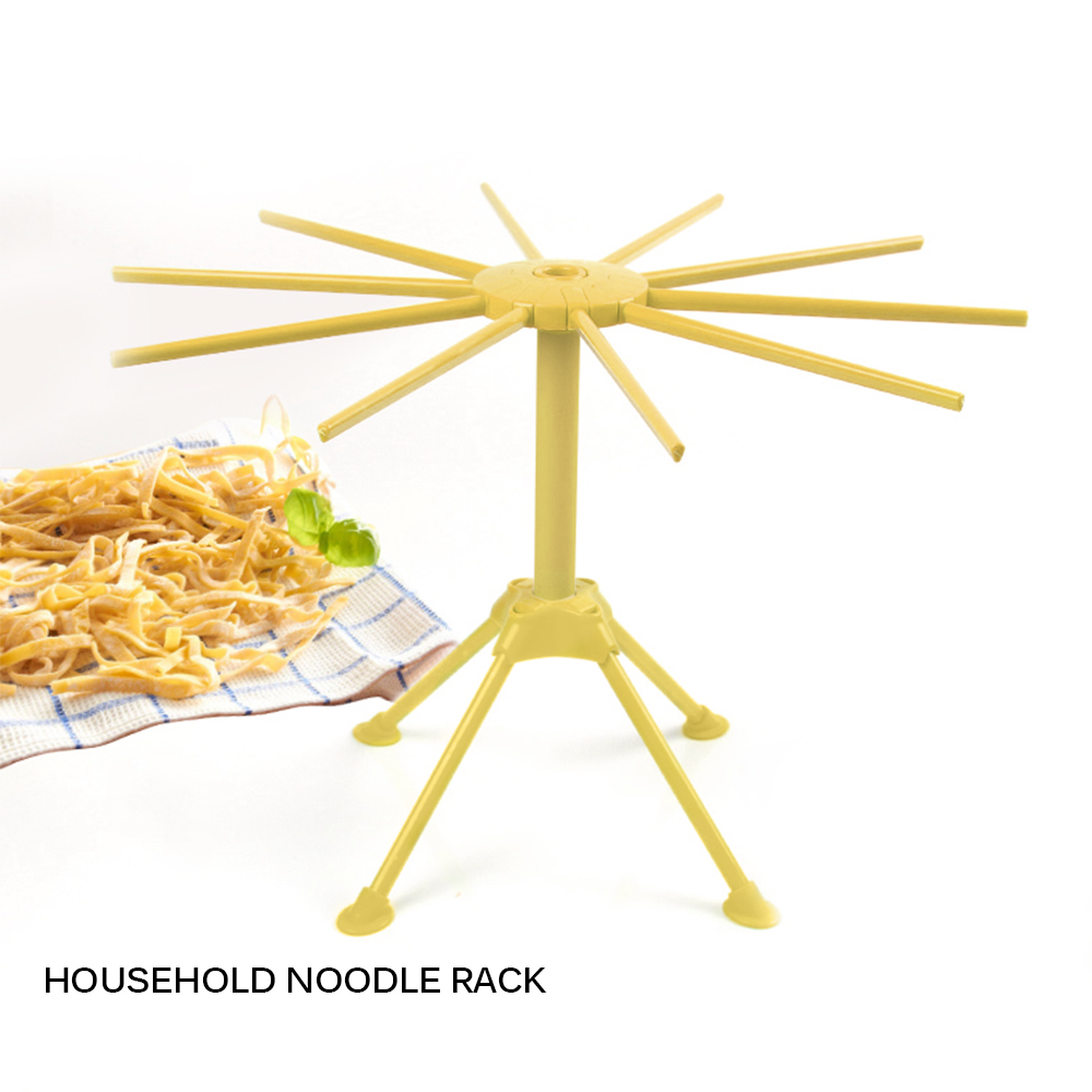 Noddle Drying Shelf Manual Rotating Folding Pasta Drying Stand 10 Bars Noodle Dryer Noodle Drying Stand Spaghetti Drying Rack