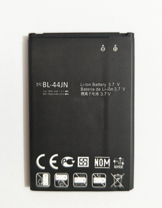 1540Mah Batterij BL-44JN Voor Lg Optimus Zone E400 Optimus L3 E400 L5 E612 EAC61679601 P970 E510 LGE510 P690 e730 Smart Telefoon