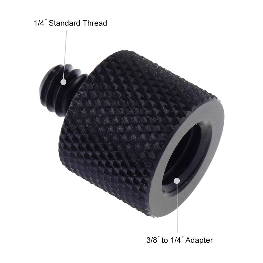 3/8 Inch Binnendraad Naar 1/4 Inch Buitendraad Adapter Schroef Metalen Connector Voor 3/8 Statief Monopod Quick