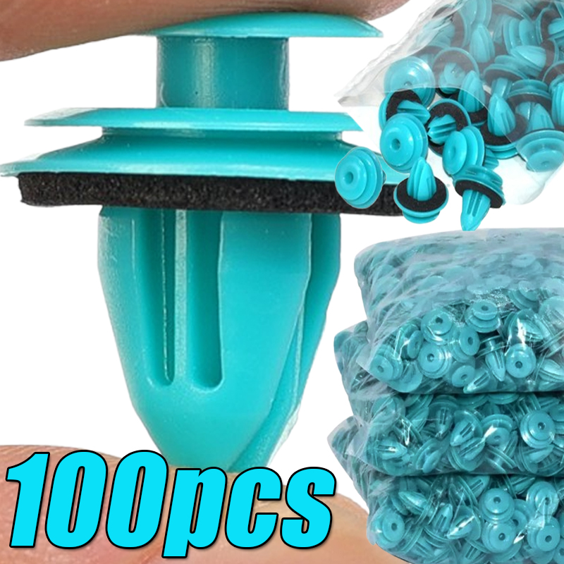 100-20 Stuks Auto Deur Panel Clip Met Afdichtring Auto Fastener Klinknagel Bumper Clip Retainer Auto-interieur behoud Accessoires