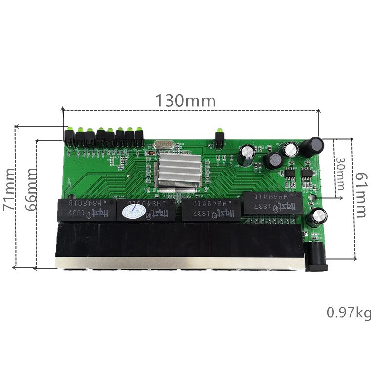 OEM model 8 Port Gigabit Switch module Desktop RJ45 Ethernet Switch module 10/100/1000mbps Lan Hub switch module 8 portas