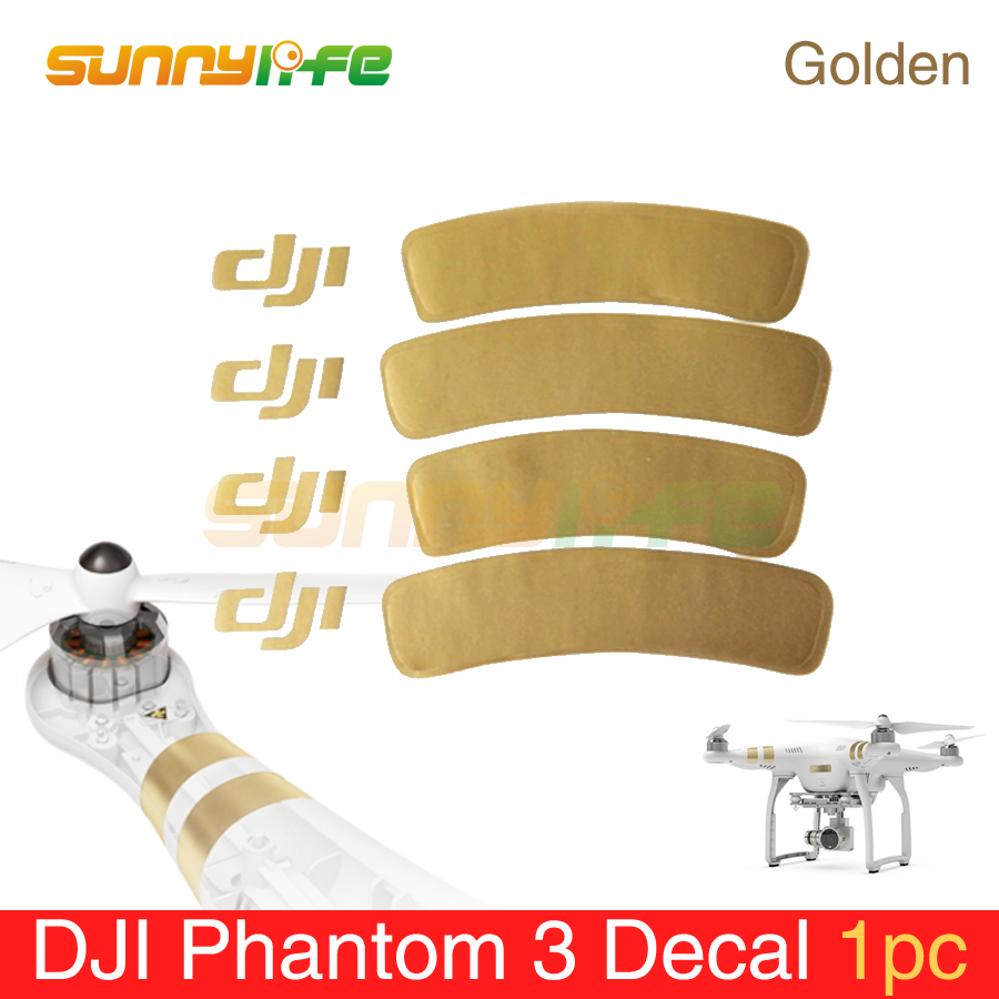 Phantom 3 Accessoire Golden Decal/Arm Sticker voor DJI Phantom 1/2/3 Universele Behuizing Sticker Phantom 3 Decal/Sticker