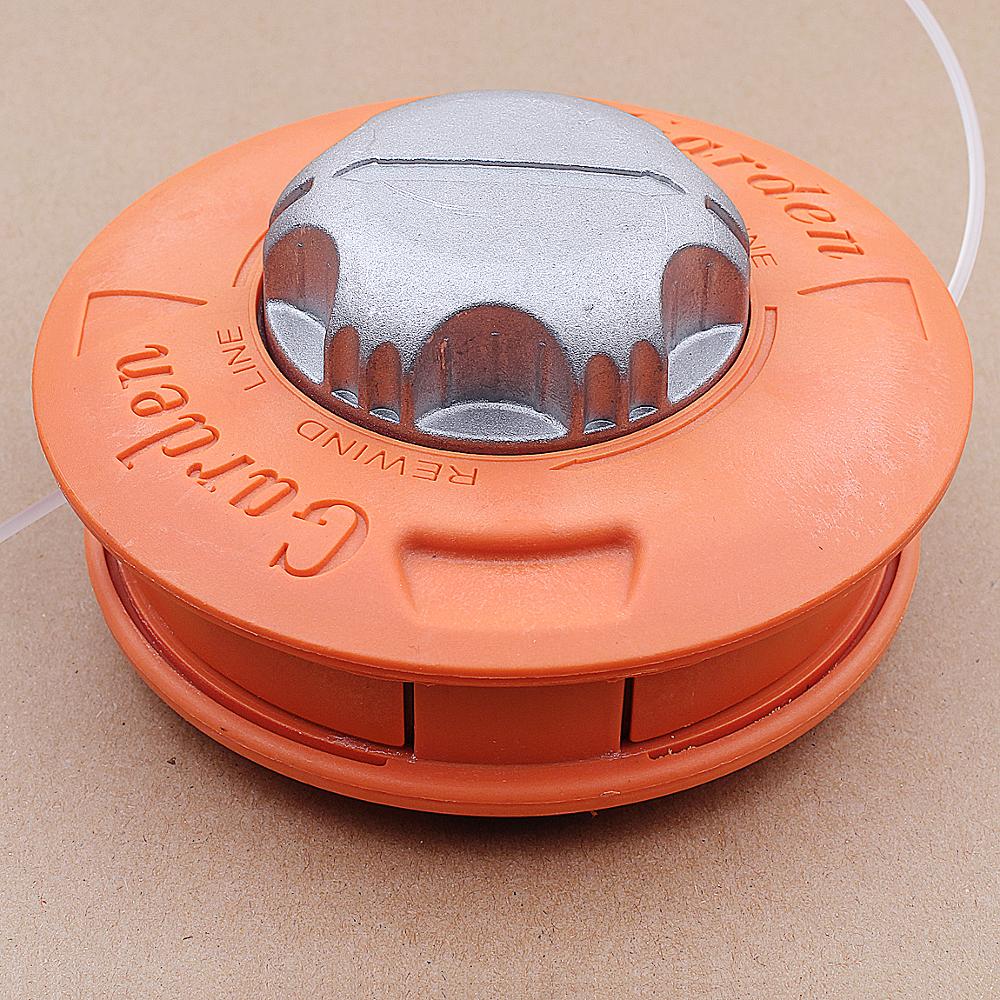 Universal Bump Feed Dual Line Trimmer Head M10 * 1.25 Aluminum for Most Echo Husqvarna Polan Stihl Strimmer Grass Brush Cutter
