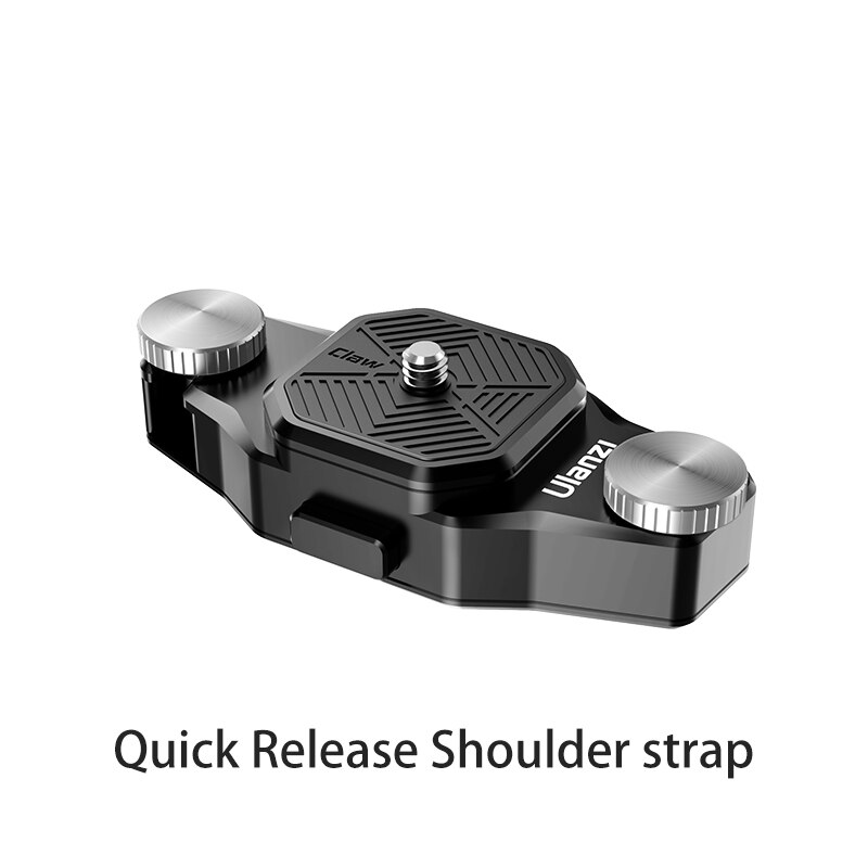 ULANZI Claw Camera Quick Release Mount Slide Lock QR System 1/4 Adapter Compatible for Manfrotto IFOOTAGE Tripod Monopod DSLR: Black