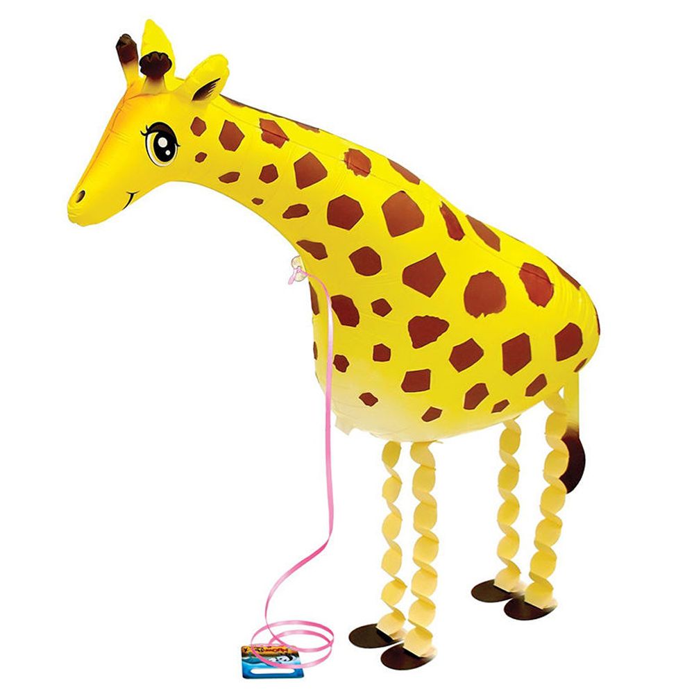 1 Pcs Groot Formaat Wandelen Giraffe Pvc Mylar Folie Ballon Speelgoed Kinderen Dier Speelgoed Opblaasbare Speelgoed