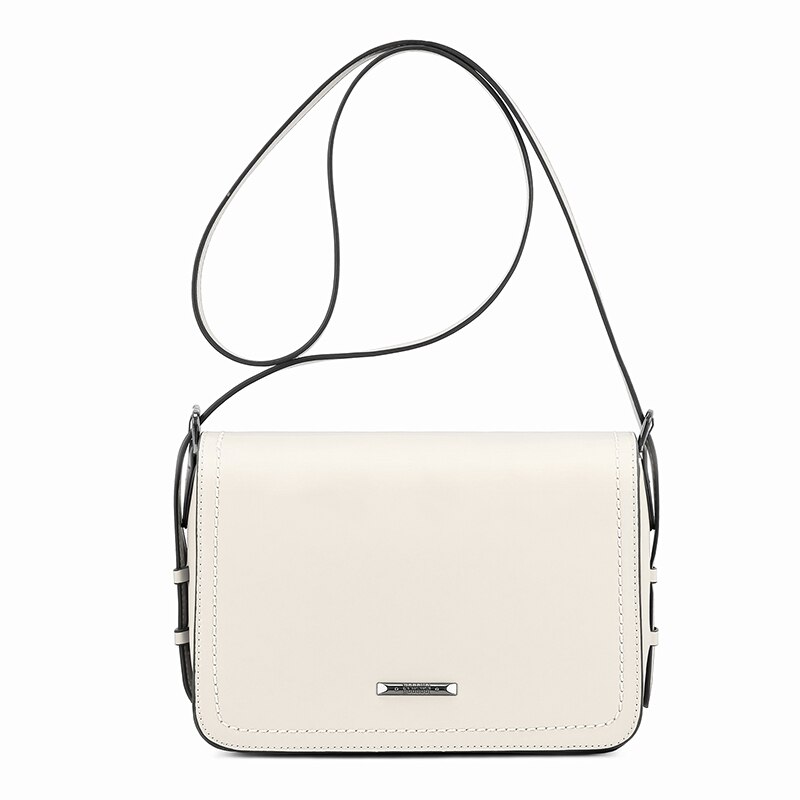 ECOSUSI 9.8 Inch Women Bags Small Shoulder Bag for Women Messenger Bags Ladies Retro PU Leather Handbag Female Crossbody Bags: Beige