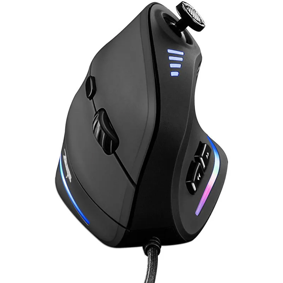 Vertical Gaming Mouse Wired RGB Ergonomic Mouse USB Joystick Programmable Gaming Mice for PC Computer Gamers