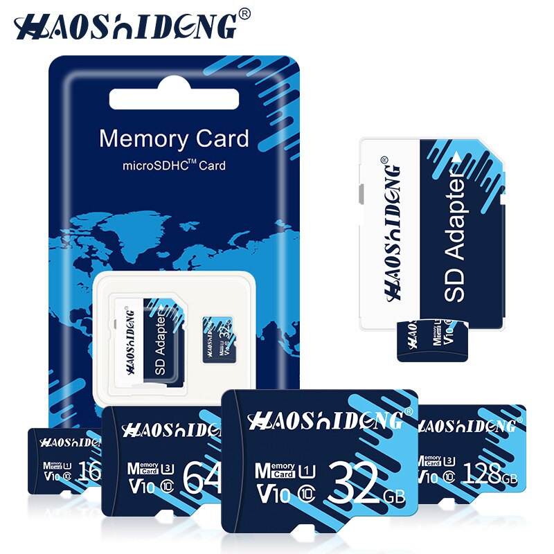 Hot sale 32 64 Cartão de Memória Micro SD de 128 GB 128 GB GB 64 32GB Cartão Micro SD SD/TF Cartão De Memória Flash microSD carte para o Telefone