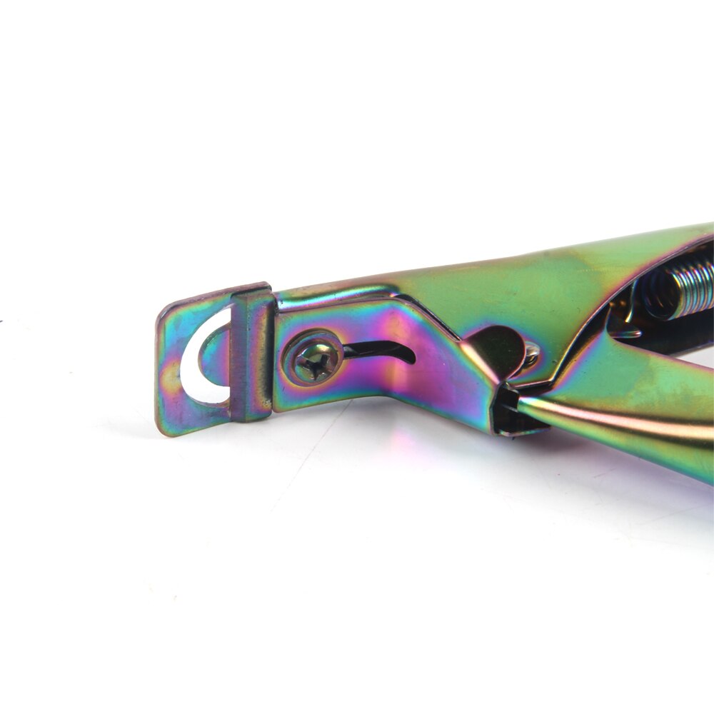 ANGNYA 10Pcs U Shape Nail Cutter Straight Scissor DIY Manicure False Nail Tips Cutting Scissor Flat Cut Nails Clip