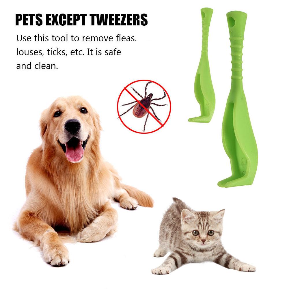 2PCS Tick Removal Tool Hook Pet Supplies Human Manual Debulking Flea Tool Pet Comb Dogs Tick Picker Tool Pet Product