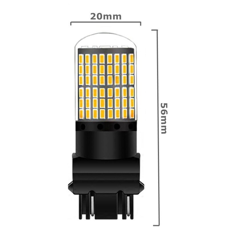 2 pcs T25 3157 3156 3057 3457 4157 3047 P27/7 W P27W 2000Lm Super Heldere LED CANBUS Auto brake Lamp Richtingaanwijzer Lamp Reverse Licht