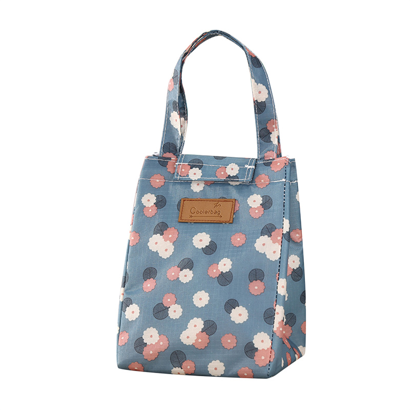 Lunch Bag Portable Food Refrigerated Bag Heat Preservation Lunch Box Lunch Bags Insulation Cover To Women Casual Handbag: black