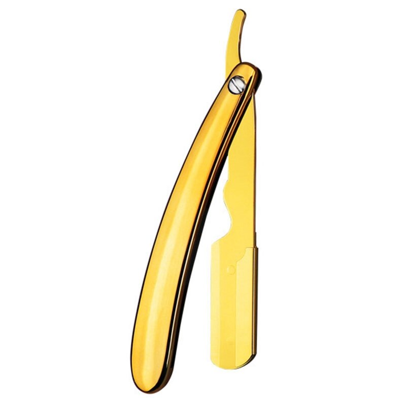 Rasoio Dritto Pieghevole Haryali London – Lama In Acciaio Inox Con Manico In Plastica Blu + Custodia