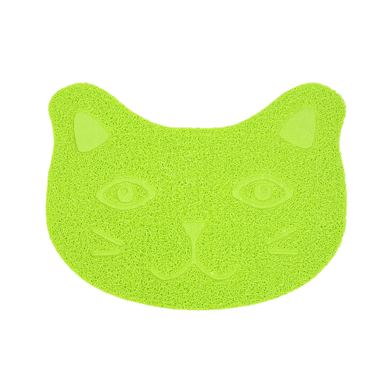 Waterdichte Huisdier Kattenbakvulling Mat Leuke Claw Vorm Voeden Pad Pvc Eenvoudige Reiniging Dubbele Laag Katten Wc Matten Voor Pet katten Supplies: B