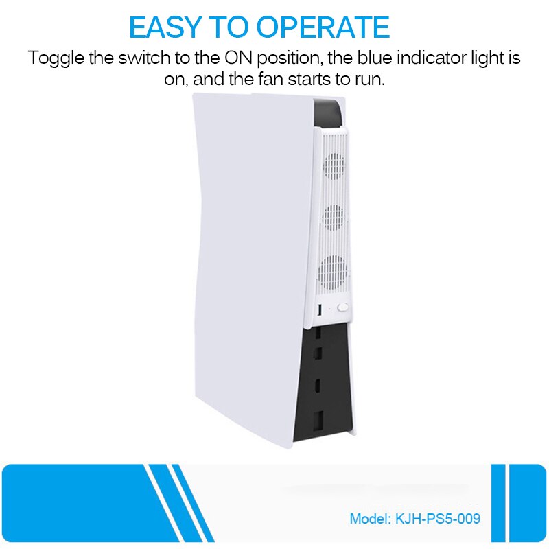 Game Console Cooling Fan Host Cooling Fan Game Holder Fast Cooling Ps5 Cooling Fan For PS5 Game Controller Accessories