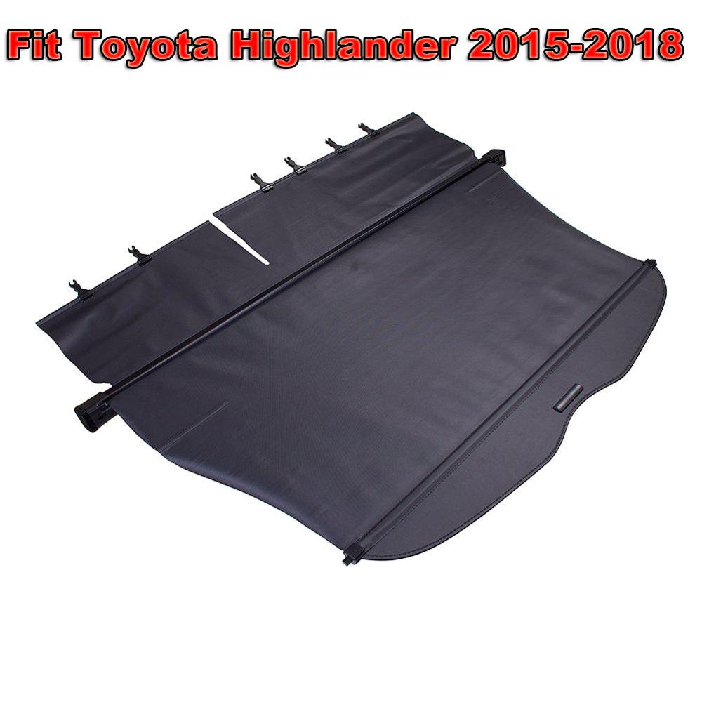 Retractable Car Trunk Cover Oxford Cloth Auto Interior Cargo Covers Luggage Carrier Curtain with Pull Buckle