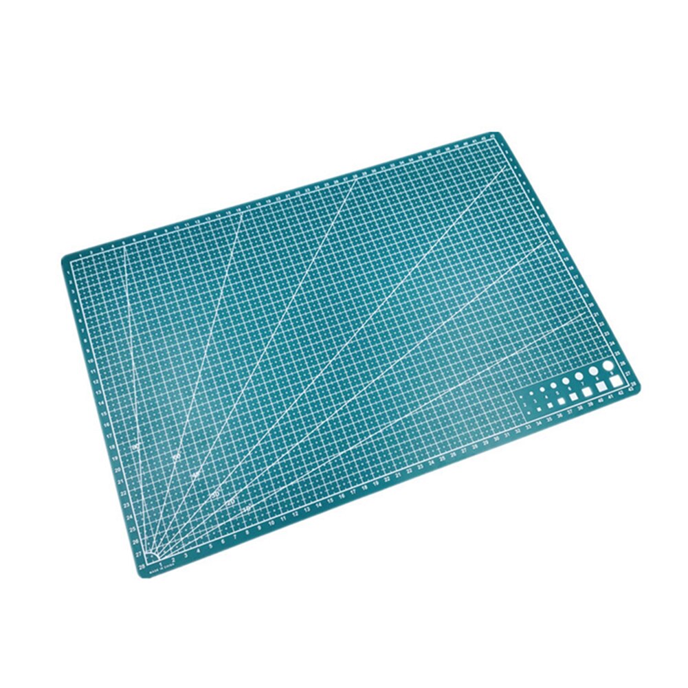 Self-healing Cutting Plate Art Tool Kits Double Sided Cutting Mat Rectangular Grid Line Cut Pad Patchwork Cutting Plate: A3 green