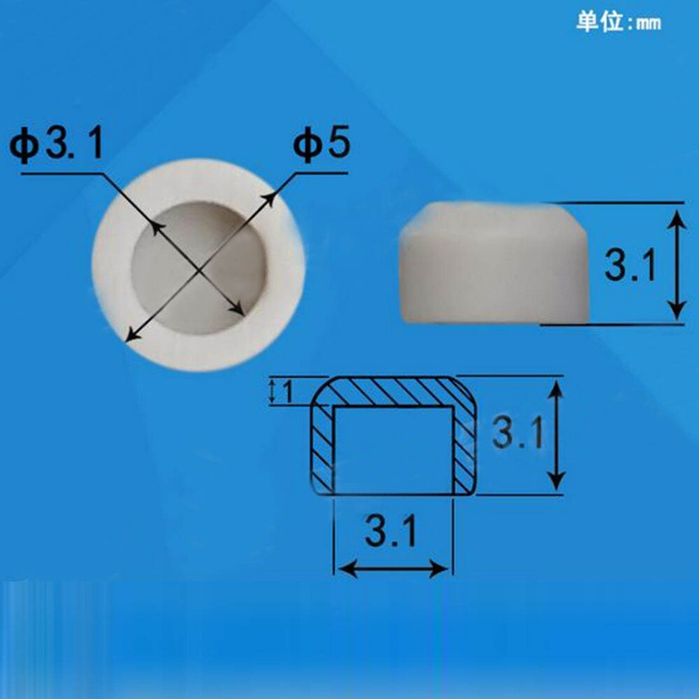 200pcs 6*6mm round button cap push button swcap for 6*6mm push button switch round button switch