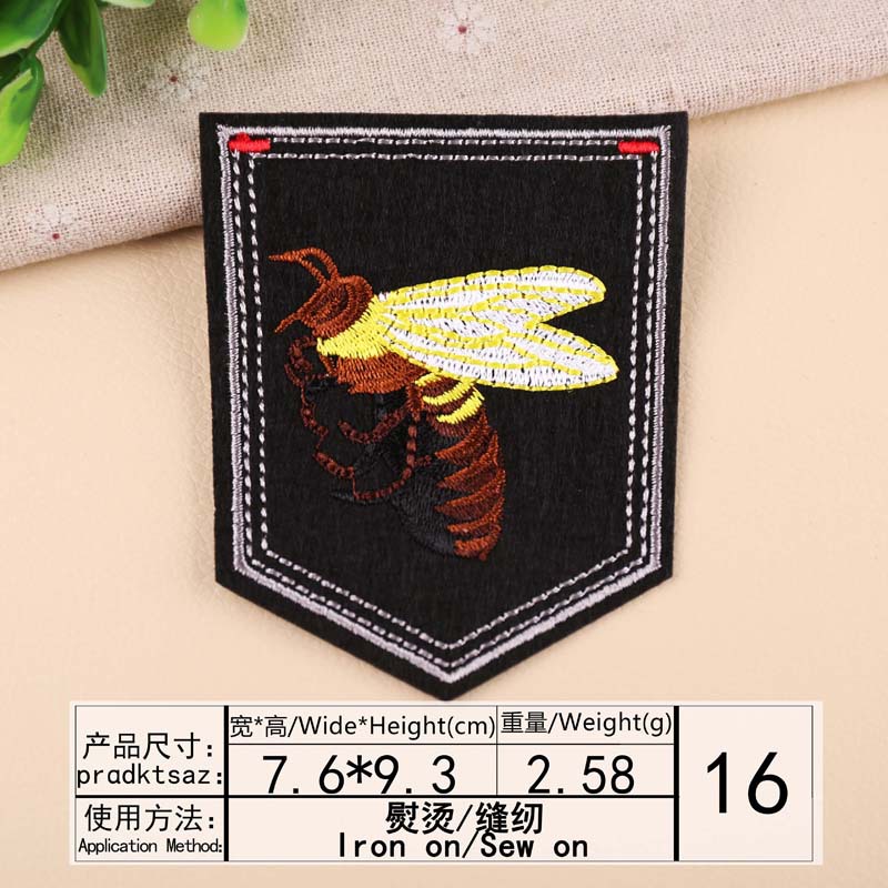 Wysokiej jakości tendencja w modzie kwiat wzór tygrysa hafty odznaka łatki DIY ubrania bagaż ozdobne łaty: BIAŁY