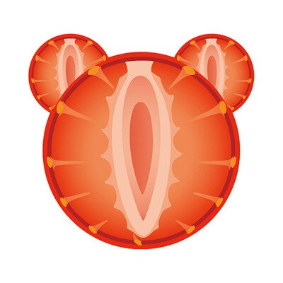 Multi-Purpose Hooks Power Cord Plug Bracket Wall Mounted Cartoon Animals Adhesive Strength Shelf Hook Socket Storage Rack Holder: Strawberry