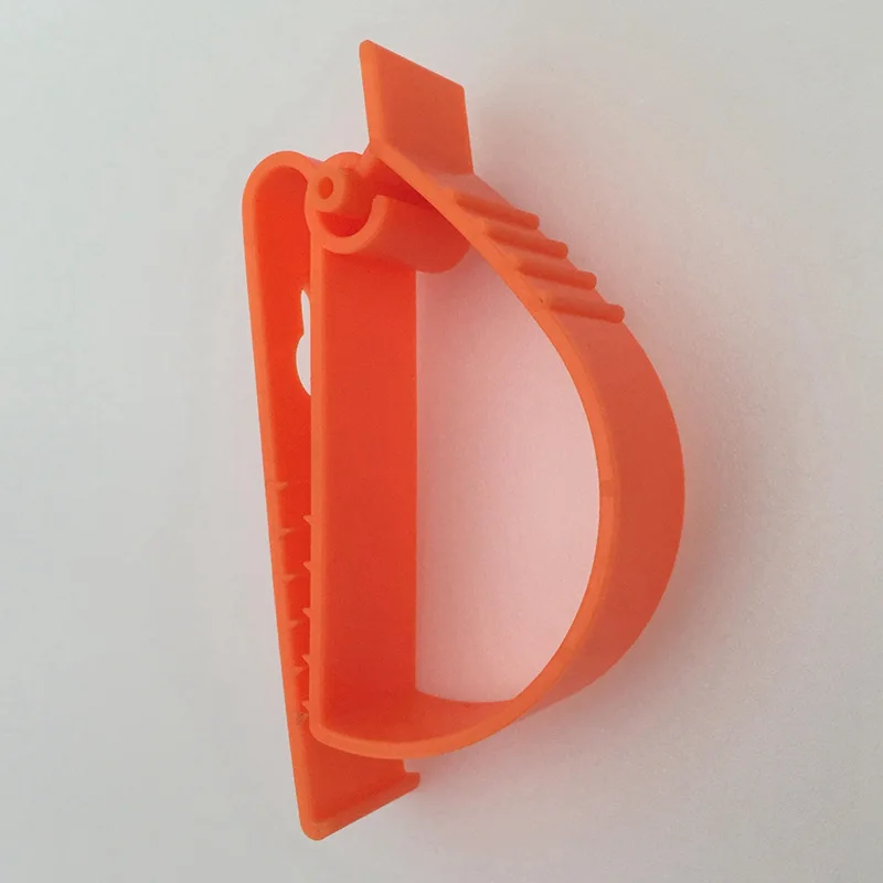 Plastic Handschoen Clip Multifunctionele Klem Veiligheid Helm Klem Oorbeschermers Klem Guard Arbeid Levert Helm Clips: Rood