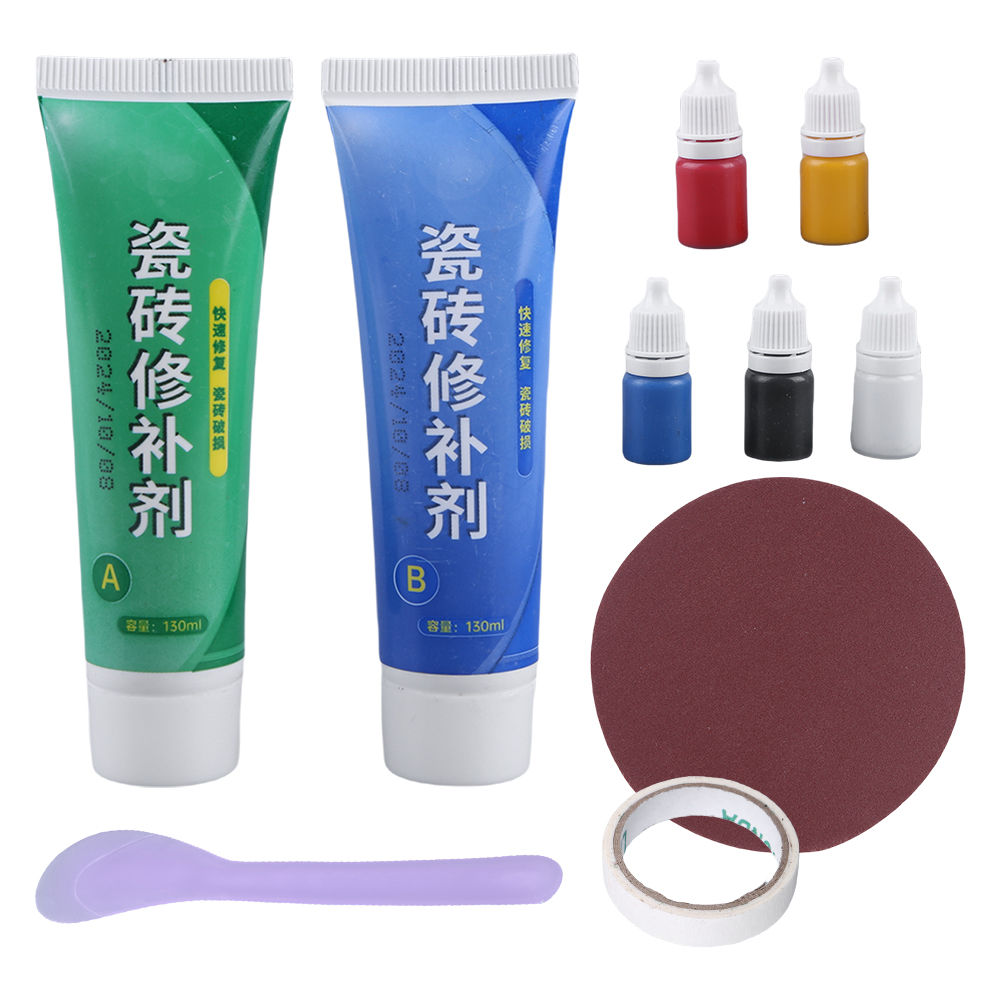 Tile Repair Kit Marble Repair Kit Tile Stone Crack Repair Kit Ceramic Tile Repair Paste for Cracks Holes Chips Scratches Dents