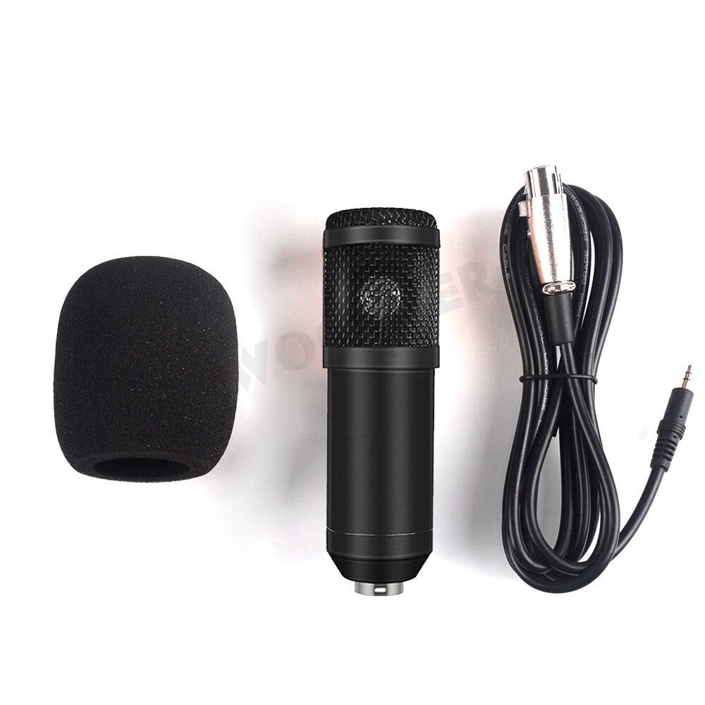 Condenser Microphone BM 800 Set for PC Computer with Tripod and Shock Mount Microfone BM800 Kit Studio Mic: Only Black Mic