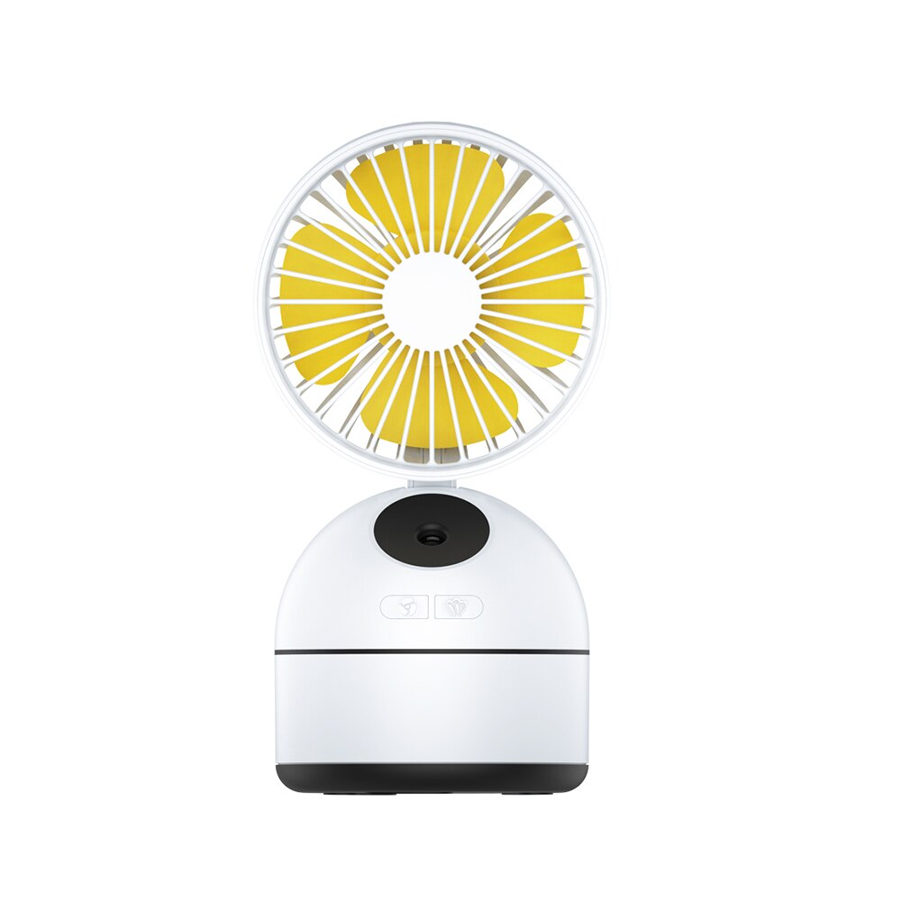 3 in 1 Portable Mini Table Fan 200MLir Humidifier USB Rechargeable Mini Spraying Coolingir Fan Moisturizingir Conditioner: White
