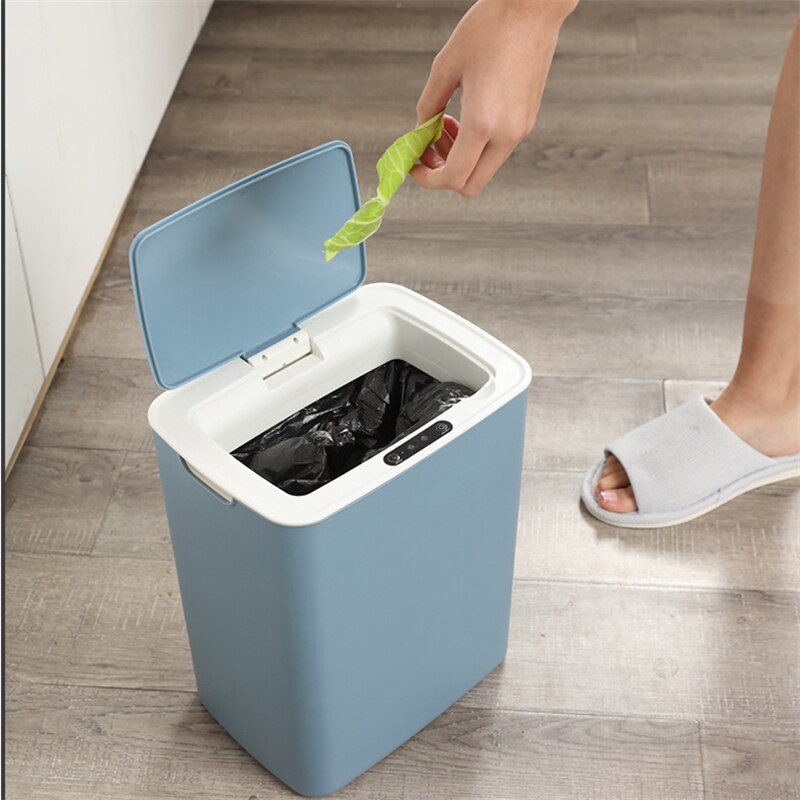 14l automatiska soptunnor smarta sensorer intelligent induktion elektrisk soptunna förvaring smart kickfat