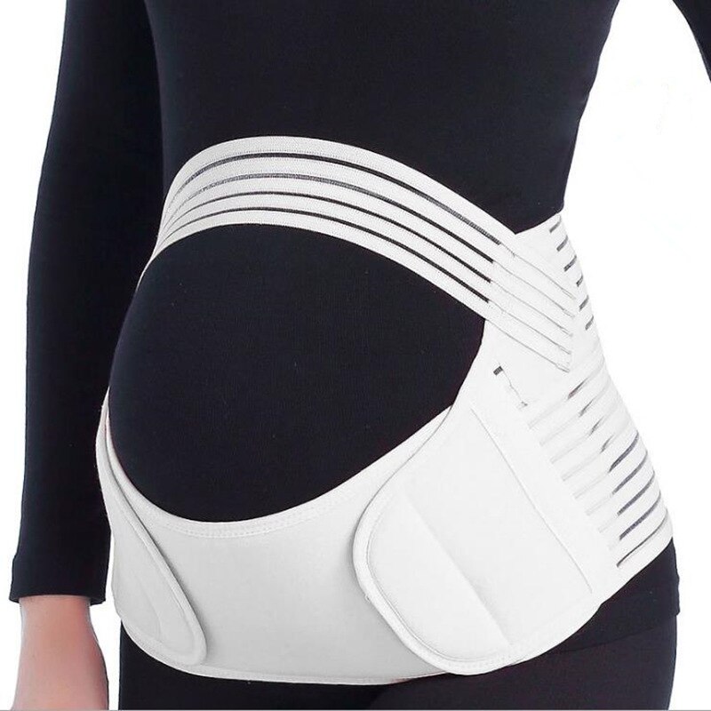 Schwangerschaftsvorsorge Kummerbund Gürtel Schwangere Tokolytische Taille Unterstützung Gürtel Schwangerschaft Bauch Fan Mütterlichen Bund premama: Weiß / XXL