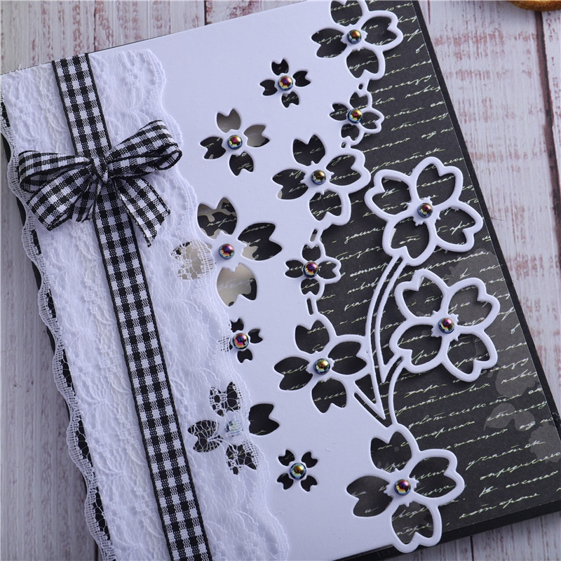 DiyArts Flower Edge Metal Cutting Dies Craft Stencil Punching Templates Diy Scrapbooking Decorative Embossing Mold