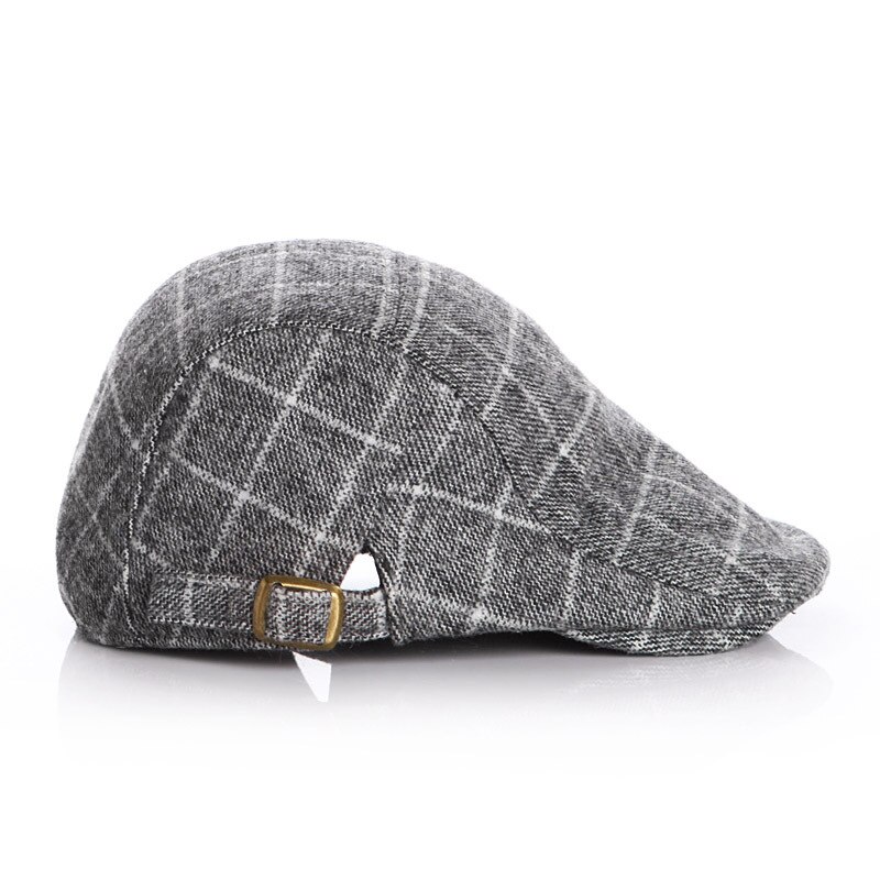 Wollen Baby Hoed Winter Plaid Kids Cap Klassieke Baby Boy Hoed Accessoires Baret Hoeden voor Baby &#39;S