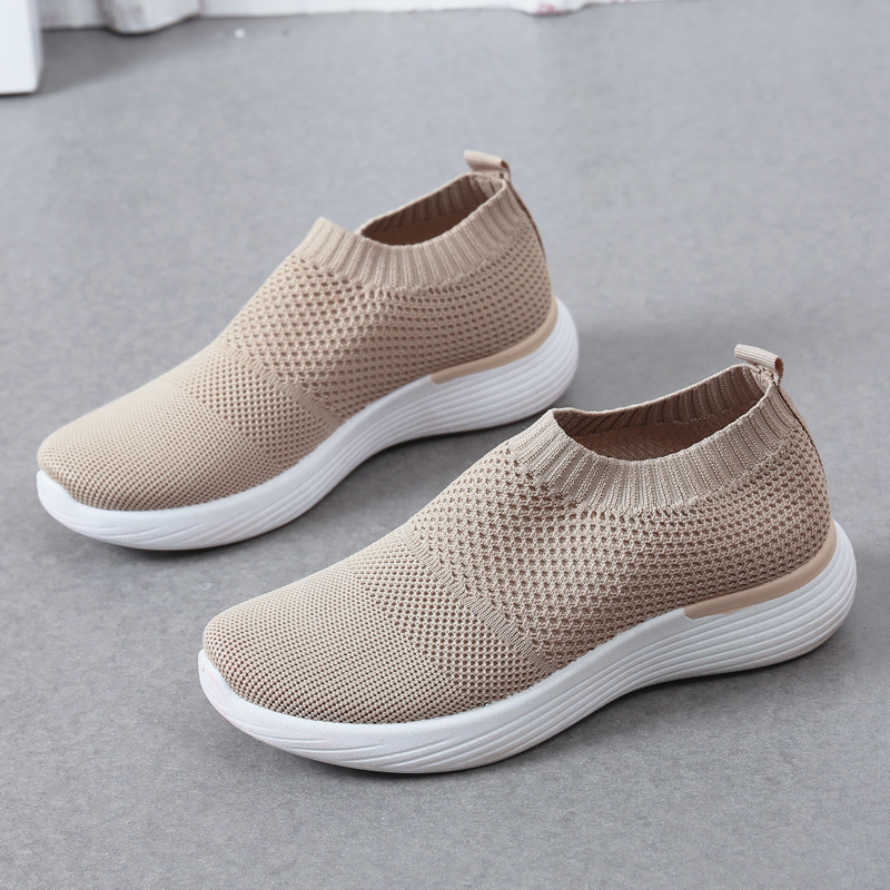 Gacimy Scarpe da passeggio per donna Sneakers con calzino casual Scarpe slip-on leggere e confortevoli Scarpe da ginnastica da tennis atletiche in rete: Cielo Blu / 38