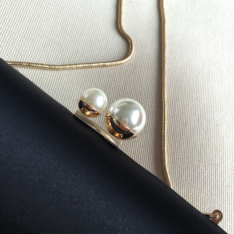 Håndlaget perle clutches veske for kvinner rosa svart clutch kveldsveske brud bryllup vesker fest veske kvinne veske