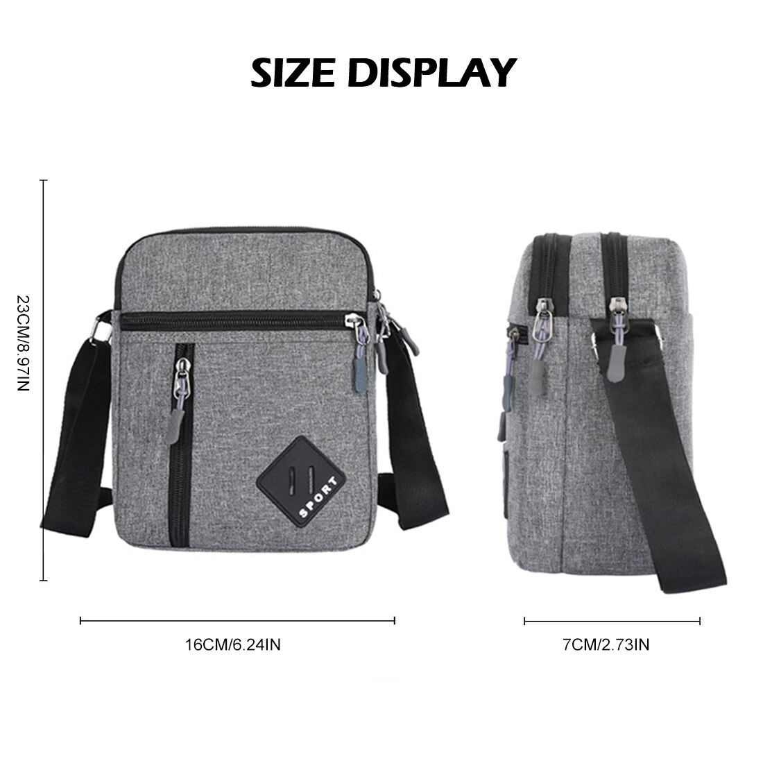 Men Bag Messenger Backpack Shoulder Bags Men's Simple Casual Waterproof Oxford Cloth Pocket Travel Business Handbag