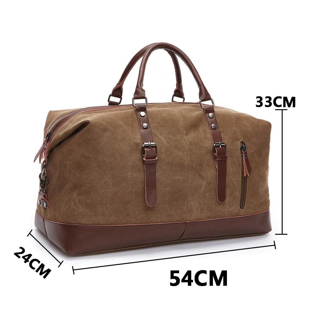 Markroyal Canvas Lederen Mannen Reistassen Handbagage Tassen Mannen Plunjezakken Handtas Reizen Tote Grote Weekend Bag Overnight