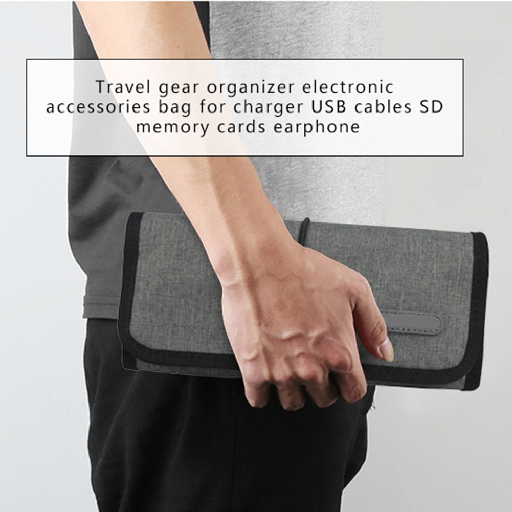 Carry Case Charger Usb Kabels Sd Geheugenkaarten Oortelefoon Flash Hard Drive Opbergtas Pouch Managerol Fder
