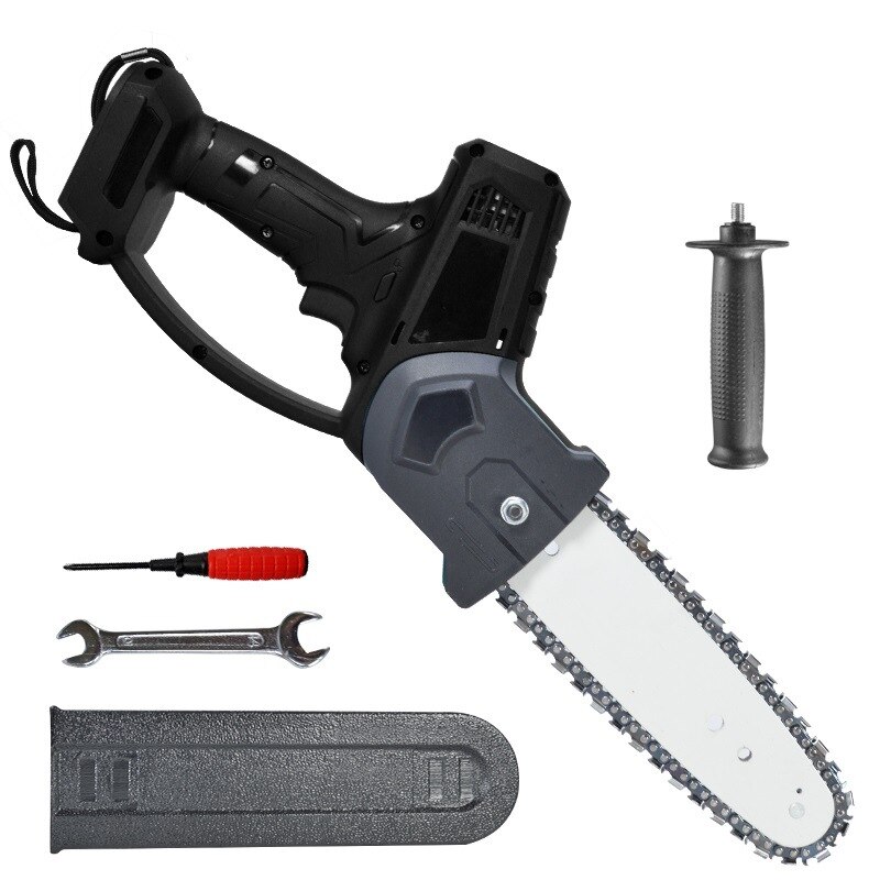 8 inch 1080W Electric Pruning Saw Chainsaw Wood Cutters Bracket Brushless Motor Garden Logging For Makita 18V Battery: Black