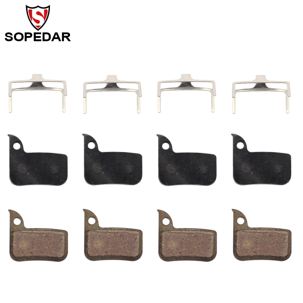4 Pairs Organic MTB Bike Brake Pads Cycling Road Bicycle Resin Disc Brake Pad For SRAM HRD Red 22 B1 HRD Force 22 HRD CX1