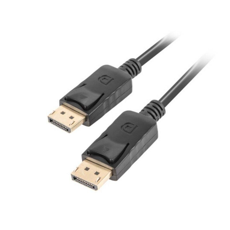 Cable lanberg ca-dpdp-10cc-0018-bk displayport macho/macho - máxima resolución 4k - 1.8 metros