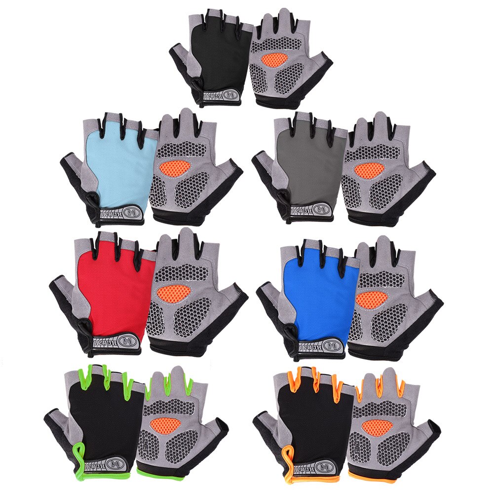 Cycling Gloves Bicycle Half Finger Gloves Anti-slip Outdoor Sports Mesh Breathable Cycling Climbing Sports Glove for Men Women