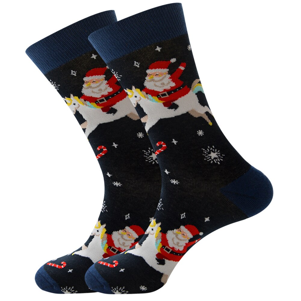 Christmas Socks Happy Socks Men Women Funny Santa Claus Christmas Tree Snow Elk Cotton Harajuku Year: 6