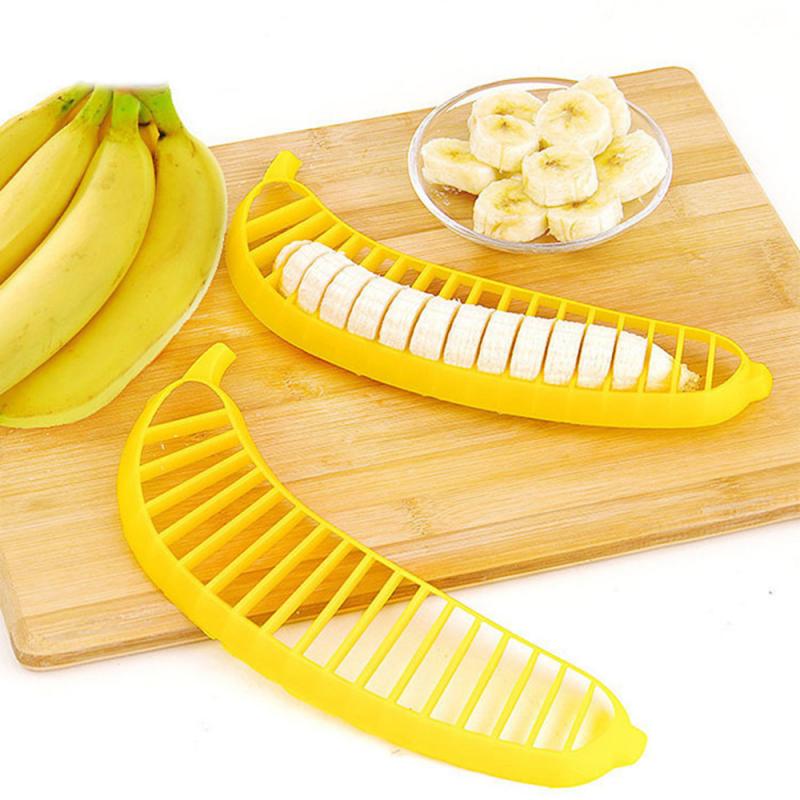 Plastic Banana Slicer Cutter Fruit Groente Gereedschap Salade Maker Koken Gereedschap Practica Slicer Cutterl Keuken Gadgets Dropshiping